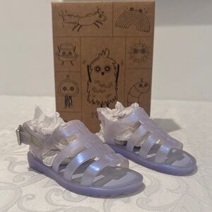 Mini Melissa Kids' Shimmering Purple Sandals